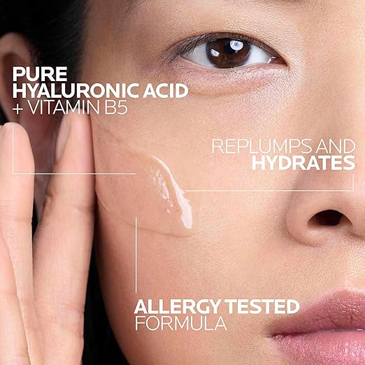 La Roche-Posay pure hyaluronic acid serum for face with Vitamin B5 that replumps and hydrates skin