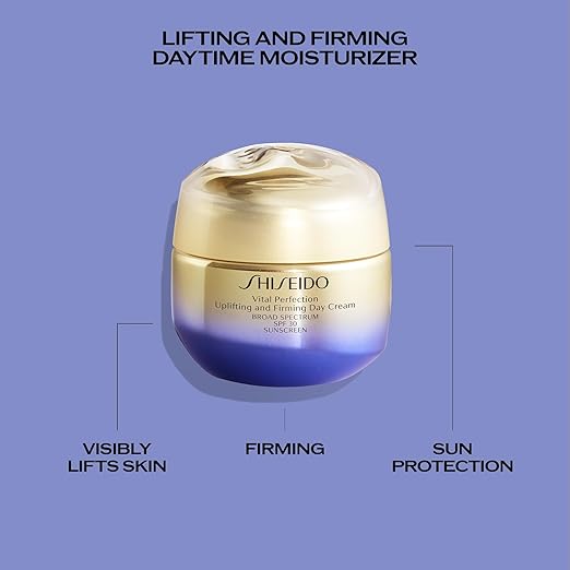 Shiseido Vital Perfection Day Cream lifting and firming daytime moisturizer with sun protection